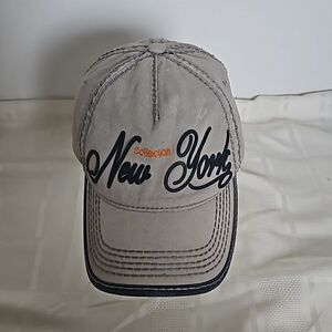 Robin Ruth Men's Logo New York Baseball Cap One Size  Gray/ Blue